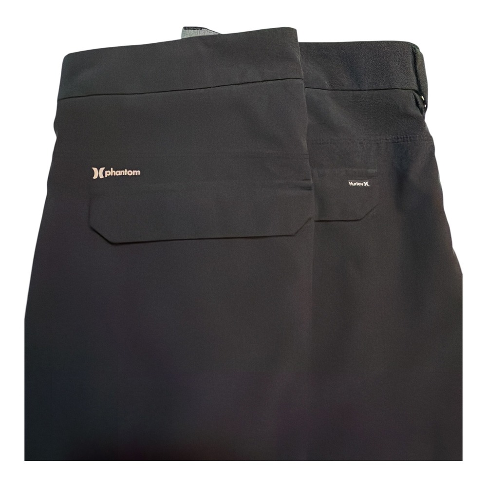 Hurley phantom flex 2.0 hybrid board shorts walk athletic chino black summer 38 - Picture 2 of 6